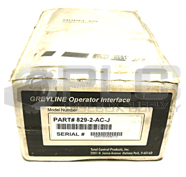 NEW GREYLINE 829-2-AC-J OPERATOR INTERFACE 