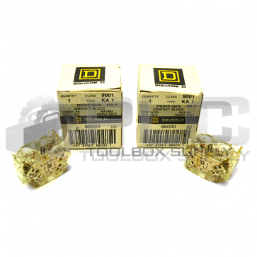 LOT OF 2 NEW SQUARE D 9001-KA1 CONTACT BLOCK 9001KA1