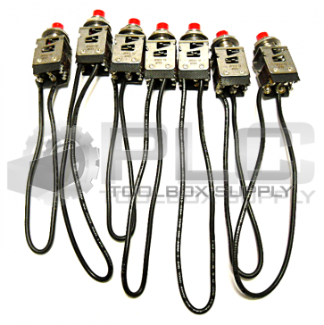 NEW LOT OF 7 MICRO SWITCH 2PB12-T2 0723 PUSH BUTTON 2PB12