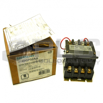 NEW SIEMENS 40CP32AA NEMA SIZE 0 CONTACTOR