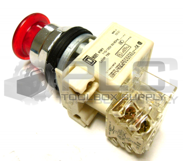 NEW SQUARE D 9001K2L1R20H13 RED PUSH BUTTON 