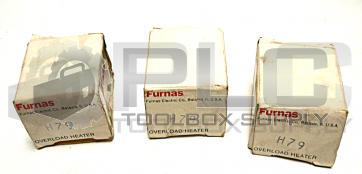 NEW LOT OF 3 FURNAS H79 OVERLOAD HEATER ELEMENT 