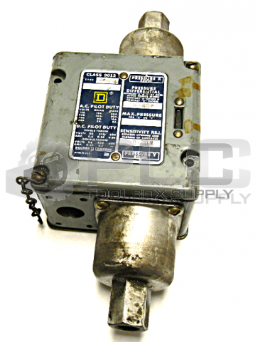SQUARE D 9012-AEW-1 PRESSURE SWITCH 