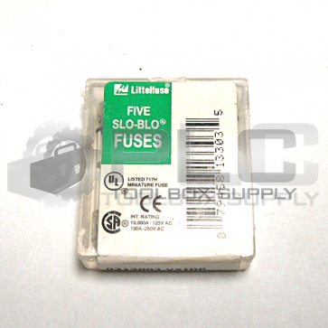 LOT OF 5 NEW LITTELFUSE 0313003.VXIDP FUSE 