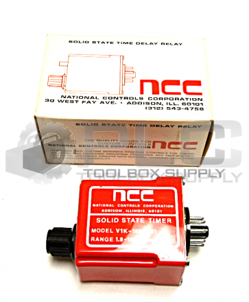 NEW NCC V1K-00180-481 SOLID STATE TIMER V1K-180 RANGE 1.8-180 SEC