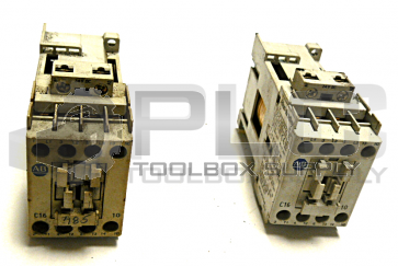 LOT OF 2 ALLEN BRADLEY 100-C16Z*10 /B CONTACTOR 