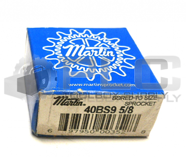 NEW SEALED MARTIN 40BS9 5/8 SPROCKET 