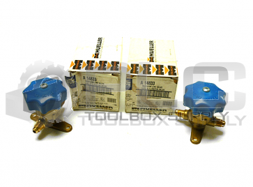 LOT OF 2 NEW MUELLER A14833 PACKLESS REFRIGERANT LINE VALVE 1/4"