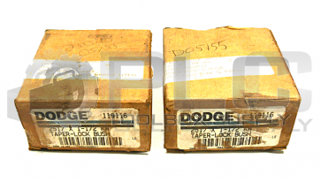 NEW LOT OF 2 DODGE 119116 TAPER BUSHING 