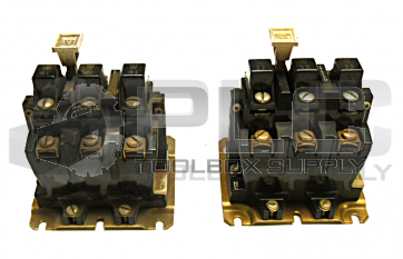 LOT OF 2 ALLEN BRADLEY 592-BOV16 /A MANUAL RESET 3 POLE