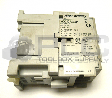 ALLEN BRADLEY 700-CF220 SER. A CONTACTOR 