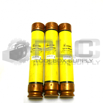 LOT OF 3 BUSSMANN LPS-RK-40SP DUAL ELEMENT TIME DELAY FUSE