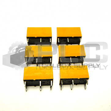 LOT OF 6 NEW AROMAT DSP1E-DC24V RELAY 5AMP 24VDC