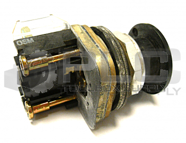 ALLEN BRADLEY 800T-D BLACK PUSH BUTTON W/ 800T-XA CONTACT BLOCK