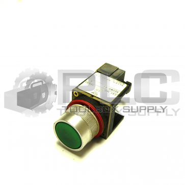 NEW ALLEN BRADLEY 800MR-A1 SER A PUSH BUTTON GREEN