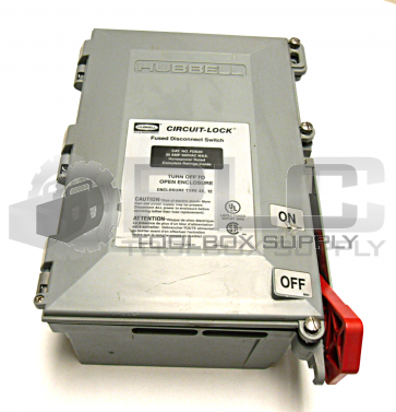 NEW HUBBELL FDS30 DISCONNECT SWITCH 4X/12 30 AMP 600 V