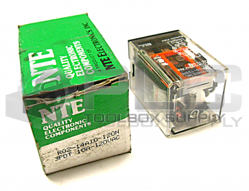 NEW NTE R02-14A10-120N RELAY 3PDT 10A 120VAC 