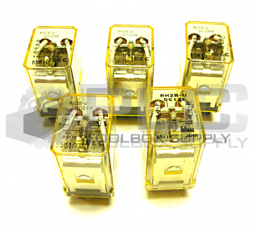 LOT OF 5 NEW IDEC RH2B-U RELAY, DC12V