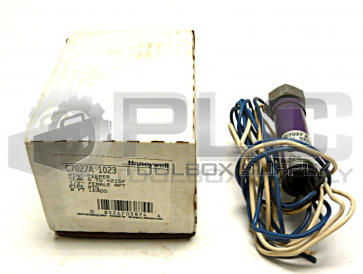  HONEYWELL C7027A 1023 FLAME DETECTOR MINI-PEEPER 1/2" FEMALE 8 FT LEADS REV F