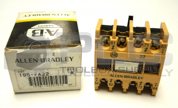 NEW ALLEN BRADLEY  195-FA22  /A AUXILIARY CONTACT BLOCK