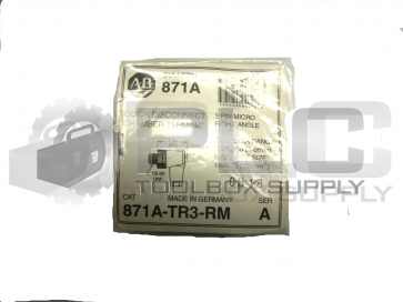 NEW ALLEN BRADLEY 871A-TR3-RM SER A QUICK DISCONNECT CHAMBER TERMINAL 3 PIN MALE