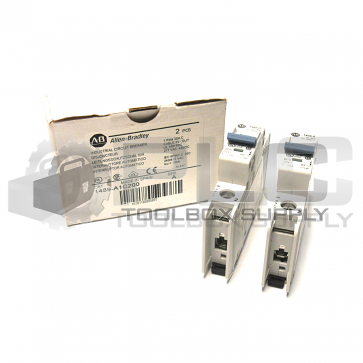 NEW BOX OF 2 ALLEN BRADLEY 1489-A1C200 SER A 1 POLE CIRCUIT BREAKERS