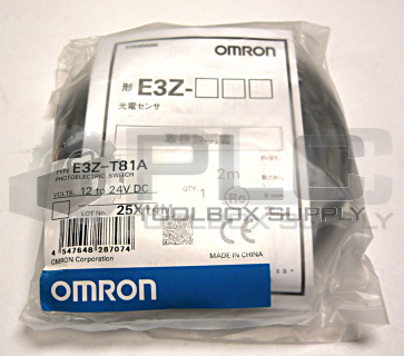 NEW SEALED OMRON E3Z-T81A THROUGH-BEAM PNP CABLE 2M