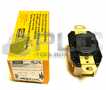 NEW HUBBELL HBL2740 TWIST LOCK RECEPTACLE 