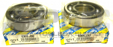 NEW LOT OF 2 SNR 6305.J30 SINGLE ROW BALL BEARING