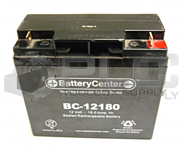 BATTERY CENTER BC-12180 BATTERY 12 VOLTS 18 AMP 