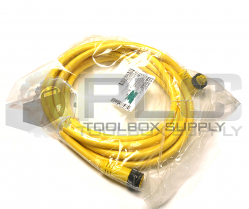 NEW WOODHEAD MOLEX 114031A01M050 4 POLE MALE/FEMALE ST/90 5M CORD