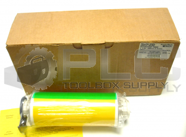 NEW POWERMARK 13552 YELLOW VINYL TAPE CARTRIDGE 8" X 50'