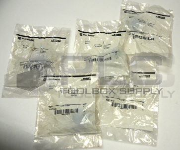 LOT OF 5 NEW ALLEN BRADLEY 800T-N43 /SER C ILLUMINATED BLUE HEAD CAP