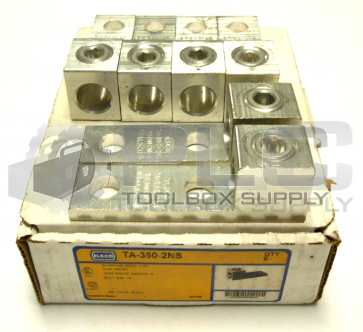 NEW ILSCO TA-350-2NS ALUMINUM MECH. LUG BOLT SIZE 1/2" QTY 6