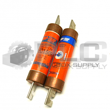 LOT OF 2 GOULD-SHAWMUT A6D150R 150 AMP FUSE