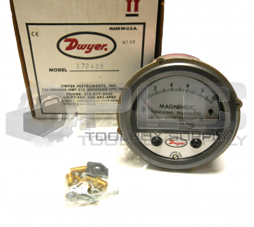 NEW DWYER SERIES 605 INDICATING TRANSMITTER 172408-00  N18Q 5 PSIG