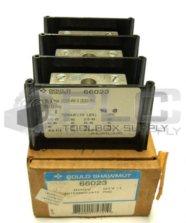 NEW GOULD SHAWMUT 66023 COPPER PWR-DIST BLK 3P