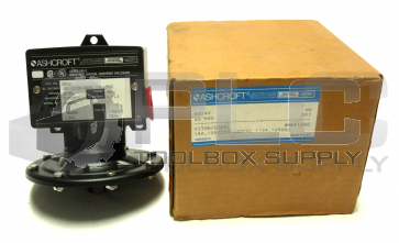 NEW ASHCROFT B424V PRESSURE SWITCH 15A,125/250/480VAC 1/2A, 125VDC