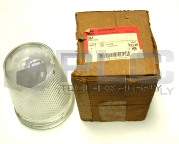 NEW CROUSE-HINDS G54 GLOBE, CLEAR GLASS
