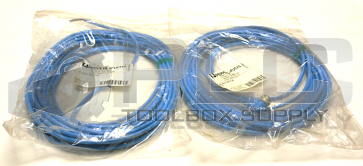 NEW LOT OF 2 PEPPERL+FUCHS V1-W-N-10M-PUR CABLES CONNECTORS