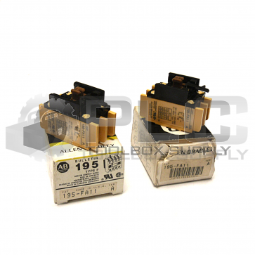 NEW LOT OF 2 ALLEN BRADLEY 195-FA11 SER A AUXILIARY CONTACT TYPE F