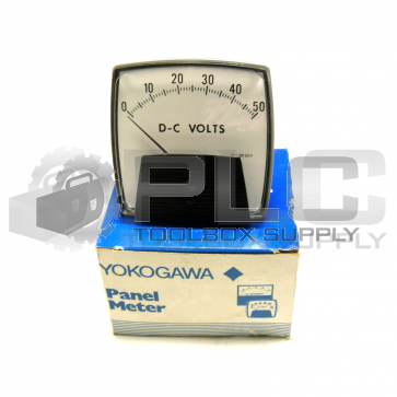 NEW YOKOGAWA 1371-0050 PANEL METER 0-50 D-C VOLTS 