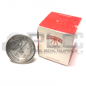 NEW WINTERS TBM50040 B9 AP5 TBM SERIES GAUGE 5" DIAL 1/2"NPT 50-300 F/C