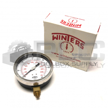 NEW WINTERS P3S6014 AP5 300 SERIES GAUGE  4.5" 0-300 PSI/KPA 1/4" BTM