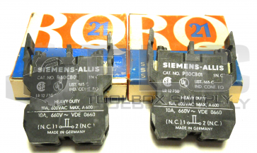 NEW LOT OF 2 SIEMENS-ALLIS P30CB01 CONTACT BLOCK