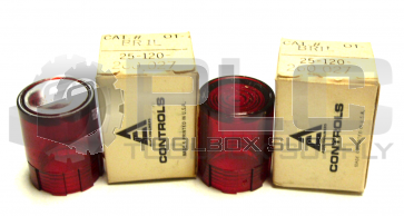 NEW LOT OF 2 ALLIS-CHALMERS OT-BR1L RED  REPLACEMENT LENS 25-120-260-027
