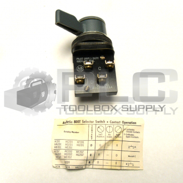 ALLEN BRADLEY 800T-HG11A SELECTOR SWITCH UNIT GRAY