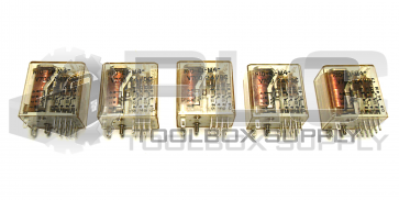 LOT OF 5 POTTER & BRUMFIELD R10-E1M4-V700 RELAY 24VDC COIL