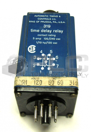 ATC 319B101Q1C TIME DELAY RELAY 5AMP 120/240 VAC