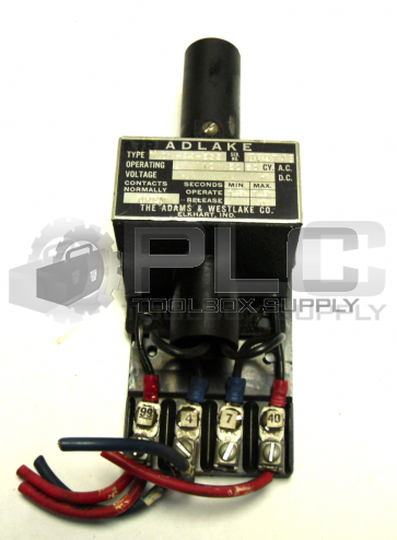 ADLAKE 1101-44-532 TIMING RELAY 110V 50/60 HZ